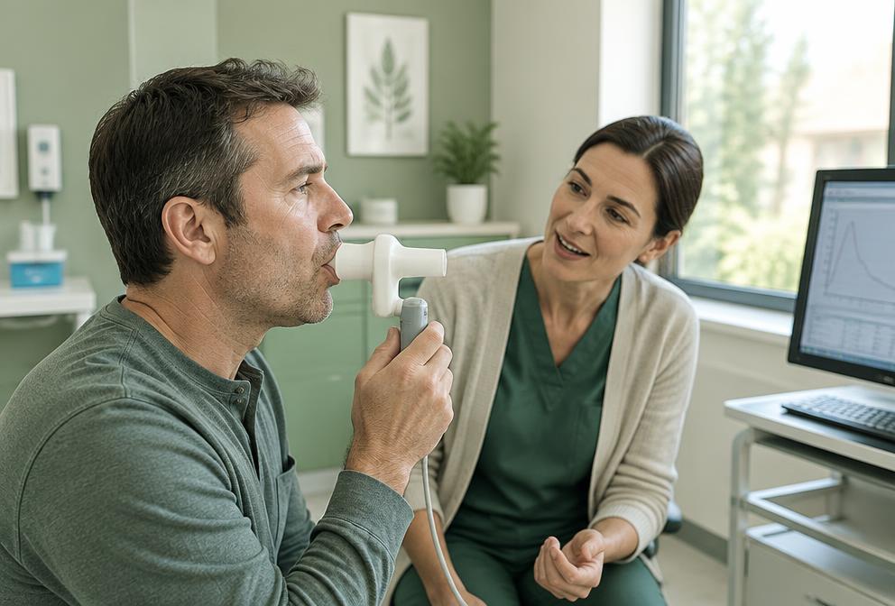 Espirometría diagnóstica en Clínica Hepler Bone
